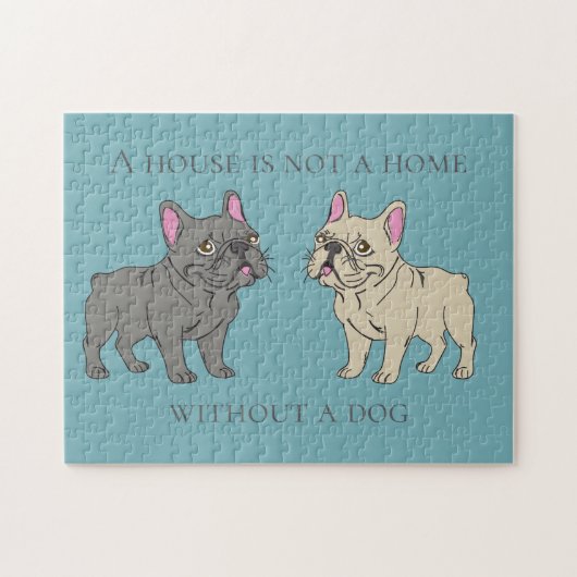 House is not a home without a dog puzzle (Horizontal)