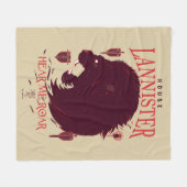 House Lannister - Hören Sie mich Roar Fleecedecke (Vorderseite (Horizontal))