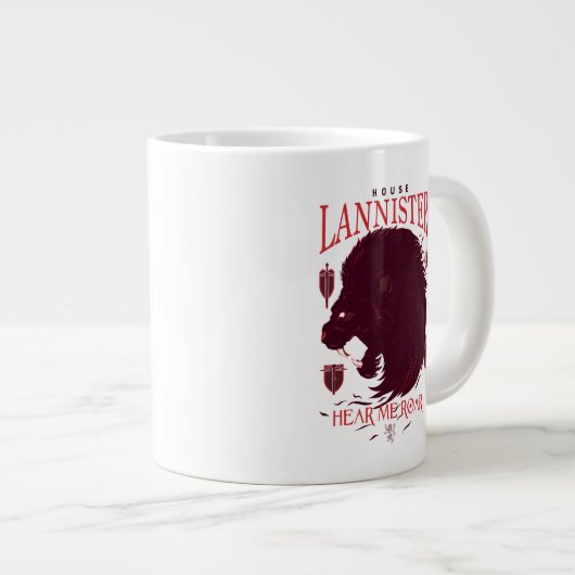 House Lannister - Hören Sie mich Roar Jumbo-Tasse (Vorderseite Rechts)