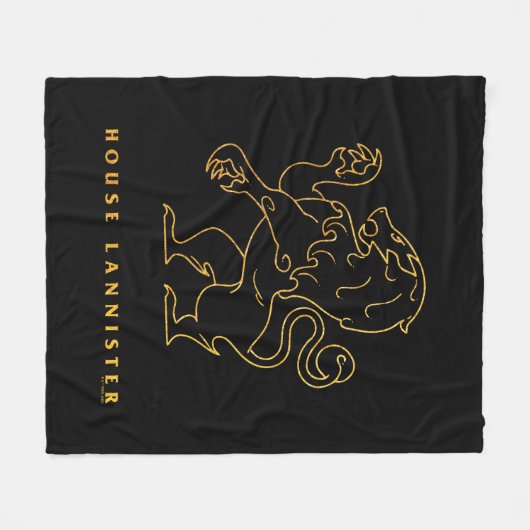 House Lannister Icon Fleecedecke (Vorderseite (Horizontal))