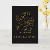 House Lannister Icon Karte (Gelbe Blume)
