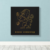 House Lannister Icon Leinwanddruck (Insitu (Holzboden))