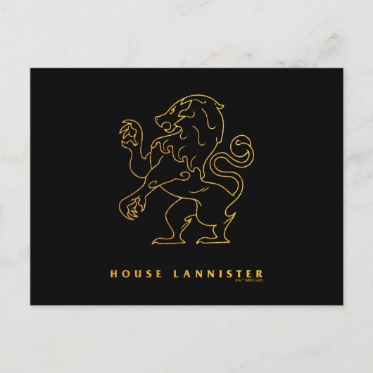 House Lannister Icon Postkarte (Vorderseite)