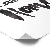 House + Liebe = Zuhause Art Print Poster (Ecke)