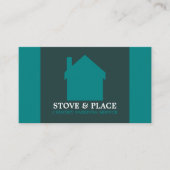 House Logo, Chimney Sweep Visitenkarte (Vorderseite)