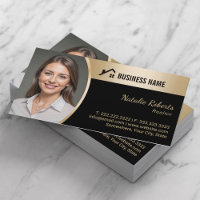 House Logo Real Anwesen Black & Gold Realtor Foto