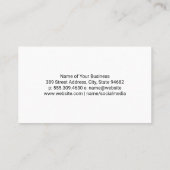 House-Logo | Real Anwesen Business Card Visitenkarte (Rückseite)