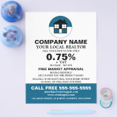 House-Logo, Realtor, Anwesen-Agent-Werbung Flyer (Einzeln)