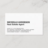 House-Logo | Schwarze Textur Visitenkarte (Rückseite)