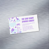 House Maid Cleaning Service and Supplies Magnetische Visitenkarte (Beispiel)