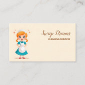 House Maid Housekeeper QR Visitenkarte (Vorderseite)