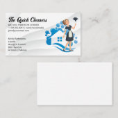 House Maid | Zuhause - Reinigung Visitenkarte (Vorne/Hinten)