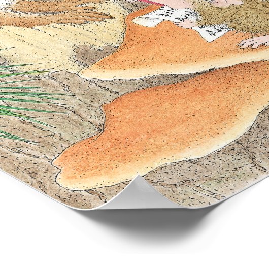 House-Mouse Designs® - Wall Art Poster (Ecke)