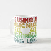 House Music All Night Long Trippy Techno Edm Rave Kaffeetasse (Vorderseite Links)