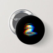 House Music Ghost Dj Optical Illusion Edm Hallowee Button (Vorne & Hinten)