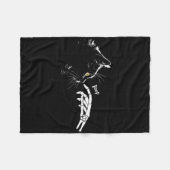 House Music Ghost Dj Optical Illusion Edm Hallowee Fleecedecke (Vorderseite (Horizontal))