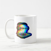 House Music Ghost Dj Optical Illusion Edm Hallowee Kaffeetasse (Links)