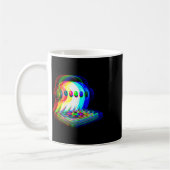 House Music Ghost Dj Optical Illusion Edm Hallowee Kaffeetasse (Links)