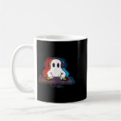 House Music Ghost Optical Illusion Boo Edm Hallowe Kaffeetasse (Links)