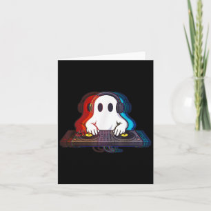 House Music Ghost Optical Illusion Boo Edm Hallowe Karte