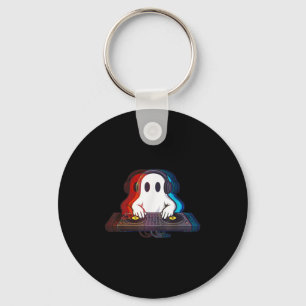 House Music Ghost Optical Illusion Boo Edm Hallowe Schlüsselanhänger