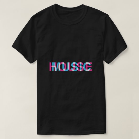 House Music Glitch Optical Illusion EDM Rave DJ T T-Shirt (Design vorne)