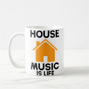 House Music Ist Leben Edm Rave Dj House Kaffeetasse