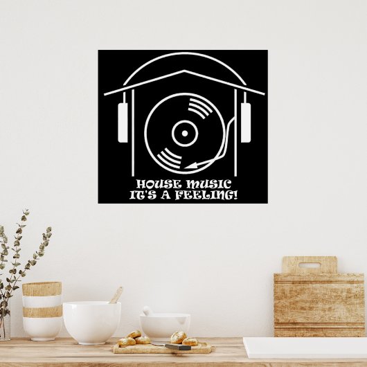 House Music Poster (Küche)