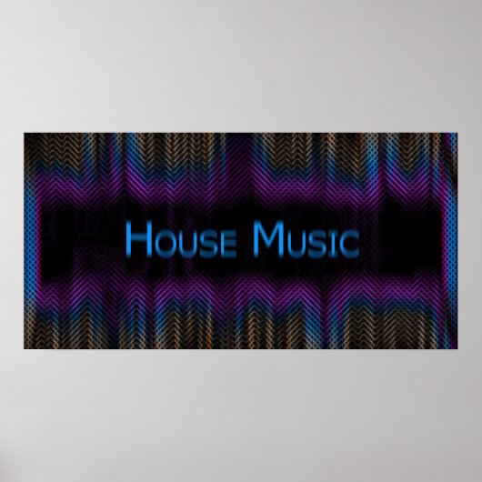 House Music Poster (Vorne)