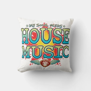 House Music Soul Cushion Kissen