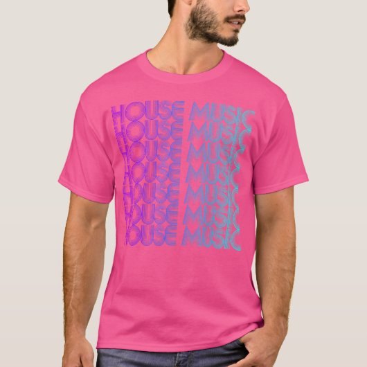 House Music Vaporwave Techno House Music Edm Lover T-Shirt (Vorderseite)