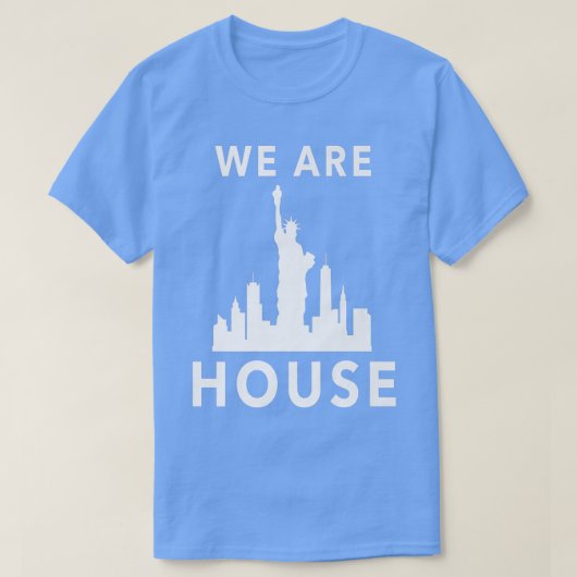 House Music Wir sind House EDM Funky Soulful T-Shirt (Design vorne)