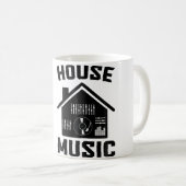 House-Musik Edm Rave Dj House Kaffeetasse (VorderseiteRechts)