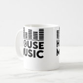 House-Musik Edm Rave Dj House Kaffeetasse (Vorderseite Links)
