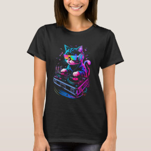 House-Musik-Festival-Katze-DJ-Techno-Rave-EDM-Kitt T-Shirt