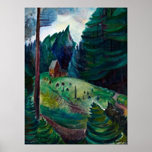 House Near Woods, 1931 von Emily Carr Poster (Vorne)