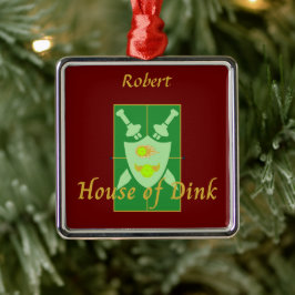House of Dink Pickleball Wappen Personalisiert Ornament Aus Metall
