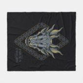 HOUSE OF THE DRAGON | Balerion Skull Diamond Crest Fleecedecke (Vorderseite (Horizontal))