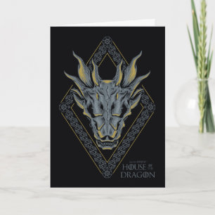 HOUSE OF THE DRAGON   Balerion Skull Diamond Crest Karte