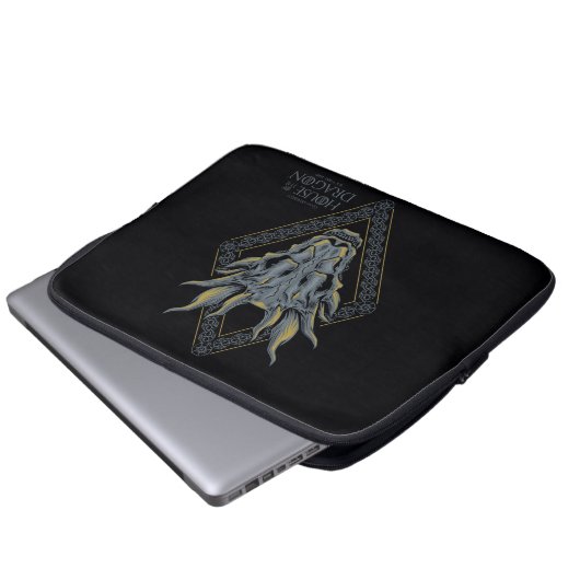 HOUSE OF THE DRAGON Balerion Skull Diamond Crest Laptopschutzhülle (Vorne Knopf)
