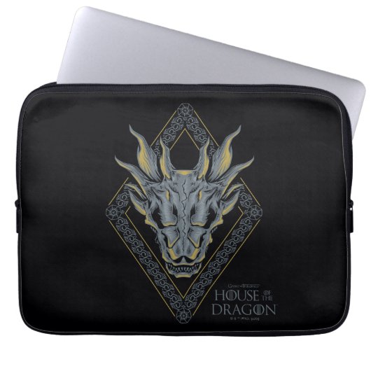HOUSE OF THE DRAGON Balerion Skull Diamond Crest Laptopschutzhülle (Vorderseite)