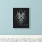 HOUSE OF THE DRAGON Balerion Skull Diamond Crest Leinwanddruck (Insitu (Holzboden))