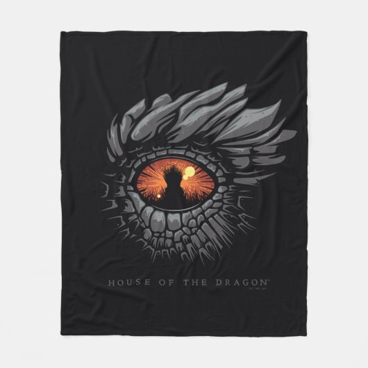 HOUSE OF THE DRAGON Dragon’s Eye Iron Throne Fleecedecke (Vorderseite)