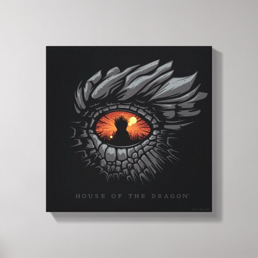 HOUSE OF THE DRAGON Dragon’s Eye Iron Throne Leinwanddruck (Vorderseite)