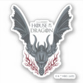 HOUSE OF THE DRAGON | Fire-Breathing Dragon Head Aufkleber (Vorderseite)