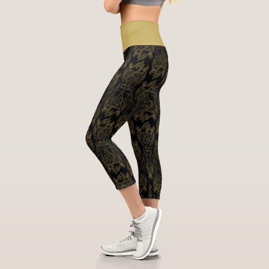 HOUSE OF THE DRAGON Gold Filigree Capri Leggings (Links)