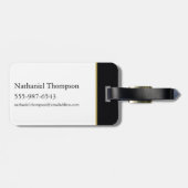 HOUSE OF THE DRAGON Gold Filigree Gepäckanhänger (Rückseite horizontal)