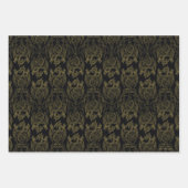 HOUSE OF THE DRAGON Gold Filigree Geschenkpapier Set (Vorderseite 2)
