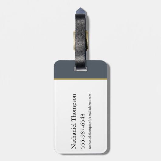 HOUSE OF THE DRAGON | Golden Filigree Dragon Crest Gepäckanhänger (Rückseite vertikal)