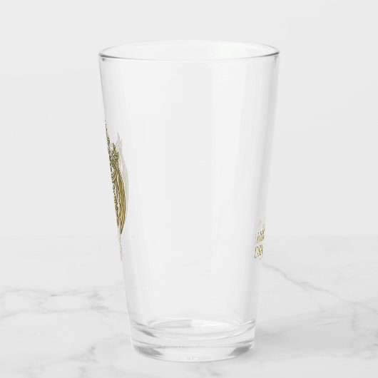 HOUSE OF THE DRAGON Golden Filigree Dragon Crest Glas (Links)
